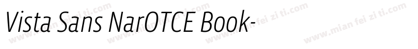Vista Sans NarOTCE Book字体转换